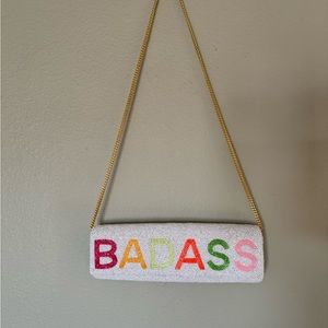 Beaded Badass purse clutch Tiana NY